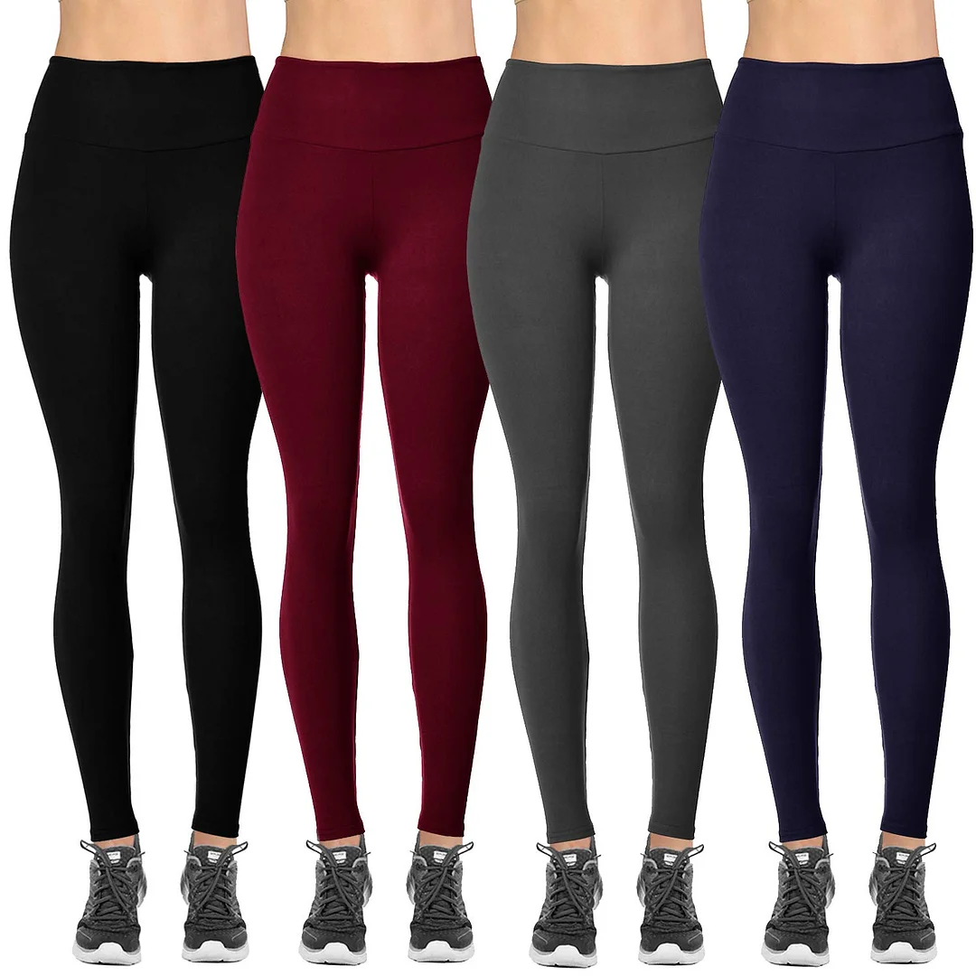 women's Collection Signature Leggings Solid Brushed Yoga Waistband Full Length