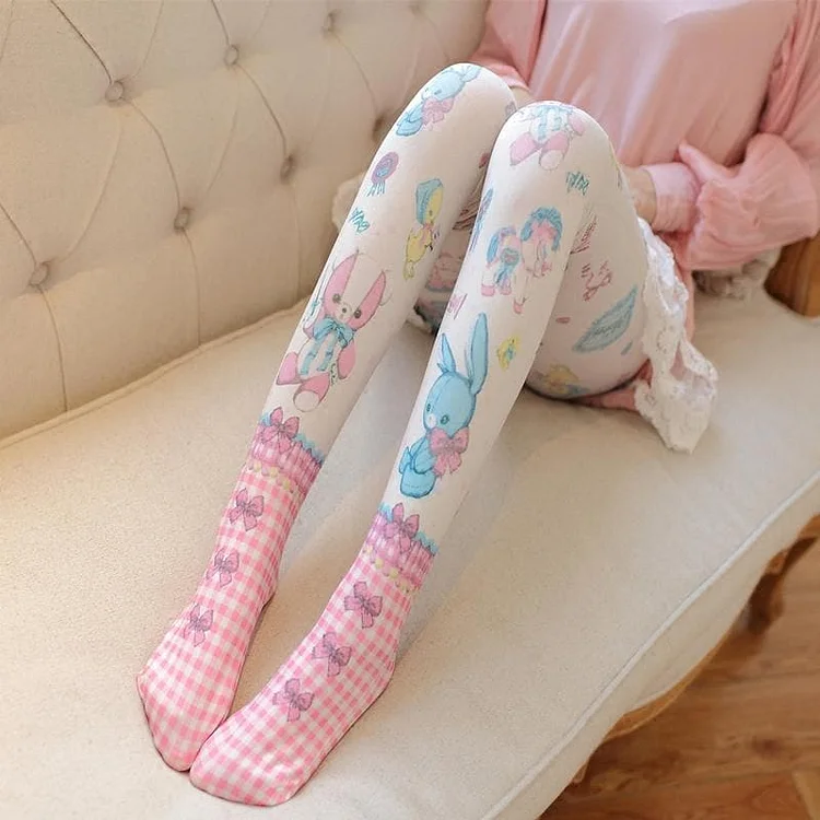 Kawaii Harajuku Rabbit Velvet Tights SP1710576