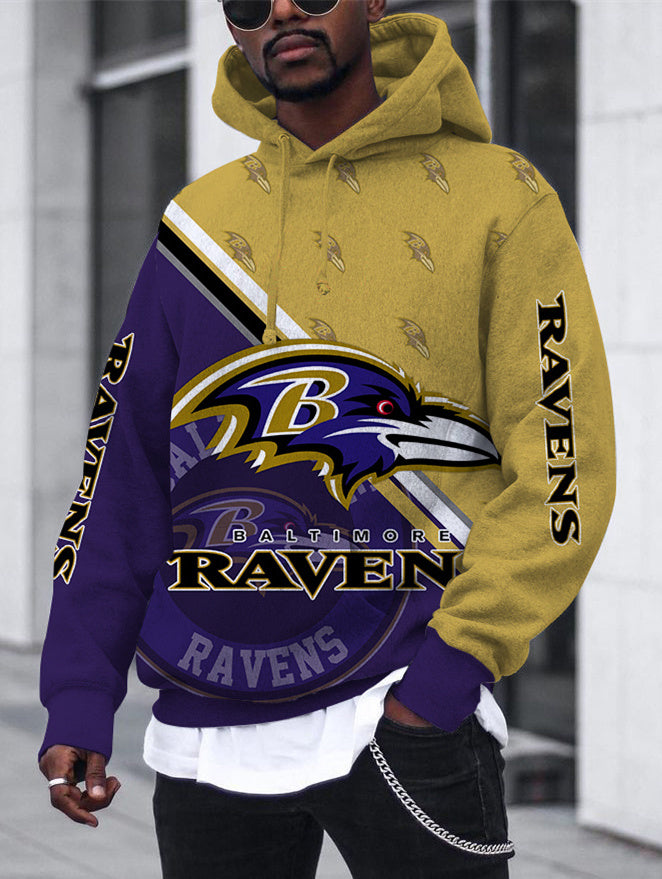 Baltimore Ravens Sports 3D Pullover Hoodie