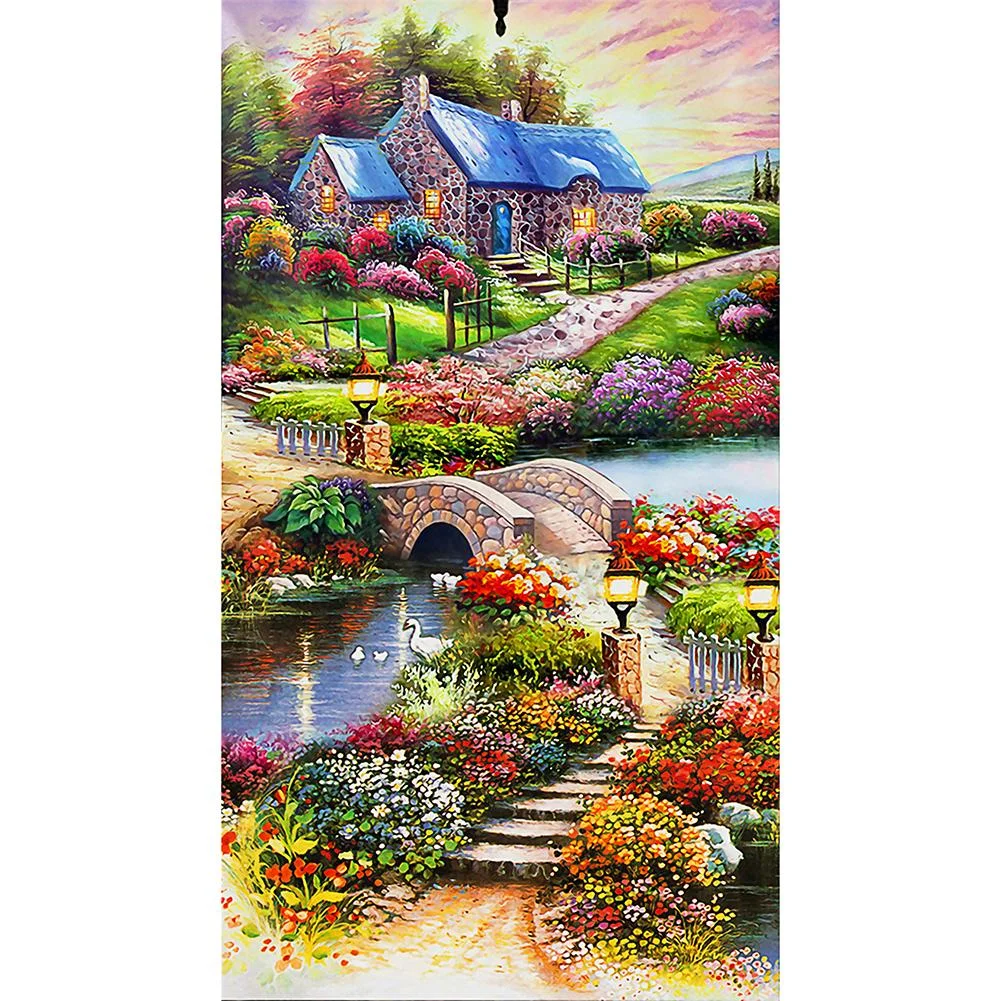 Big Size Special-shaped Diamond Painting - Countryside（45 X 85cm）