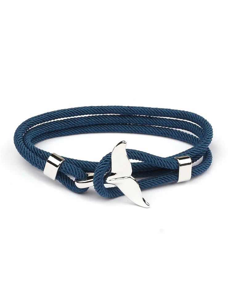 VChics Woven Ocean Whale Tail Bracelet