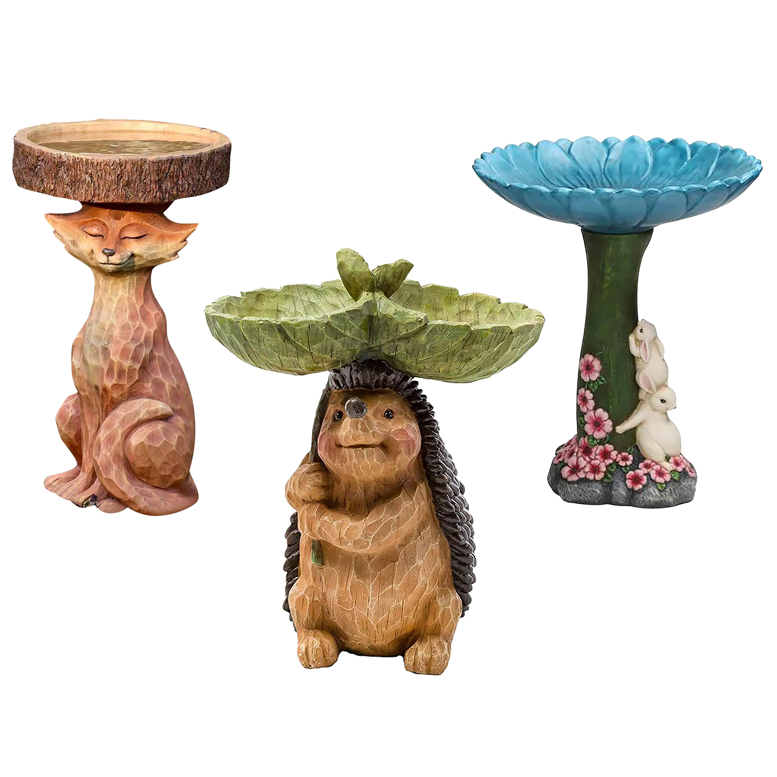 Bird Bath Bowl - Animal Statue with Bird Feeder Outdoor Garden Ornaments, Fox., 501 Original
Bird Bath Bowl - Animal Statue with Bird Feeder Outdoor Garden Ornaments, Fox., 501 Original