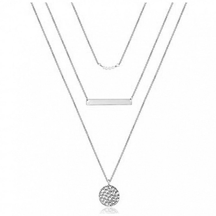 Simple Pearl Sequins Round Necklace