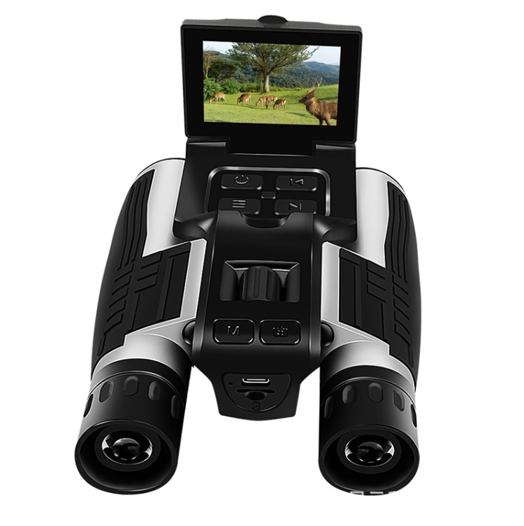 BekinTek 12x32 Digital Binoculars with Camera 2.4" LCD 8x Digital Zoom 48MP Photo 2.5K Video Recoder Camcorder for Bird Watching Concerts Sports Games 15