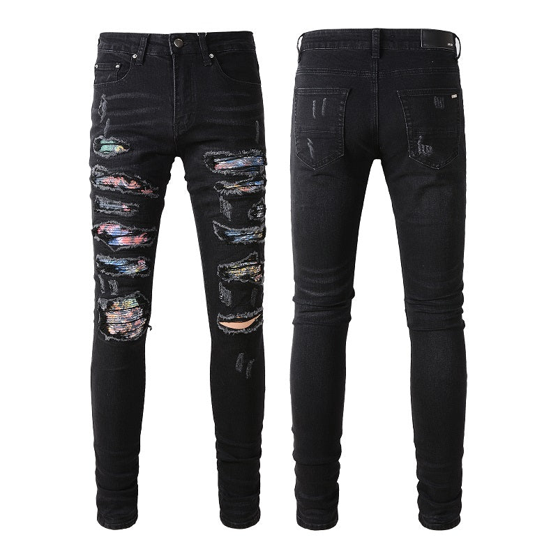 Men's Luxury Jeans - Amiri Black Ripped Jeans