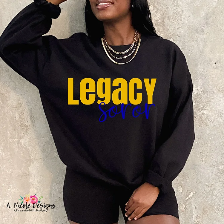 Legacy Soror Crewneck and T-Shirt | Sorority Girl |