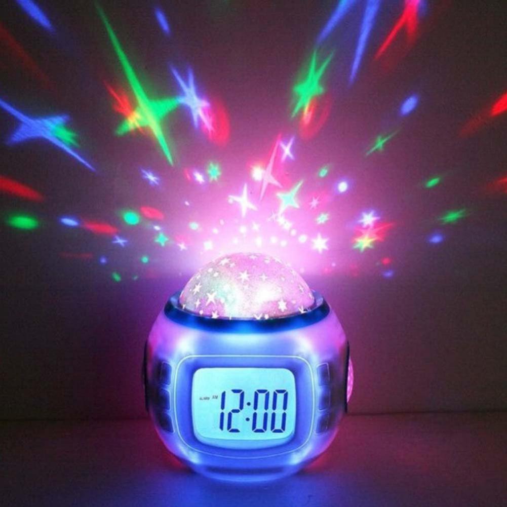 Music Starry Star Snooze Alarm Clock Kids Room Calendar Light Projector, 501 Original
Music Starry Star Snooze Alarm Clock Kids Room Calendar Light Projector, 501 Original
