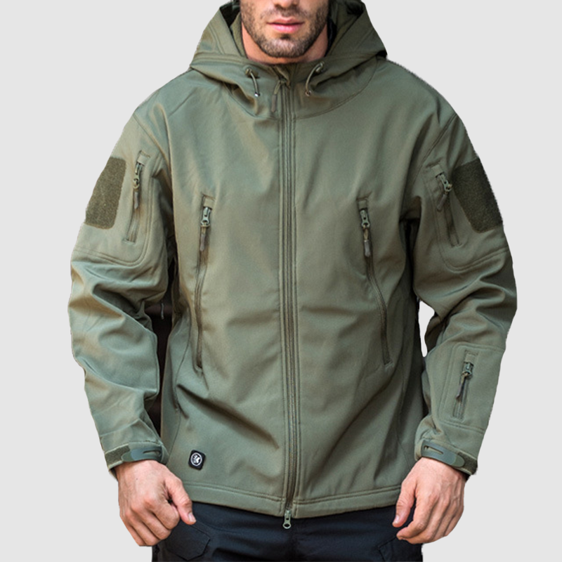 Men's outdoor assault jacket thickened hooded coat
