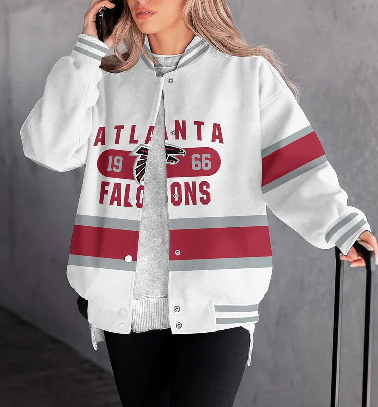 Atlanta Falcons Women Limited Edition   Full-Snap  Casual Jacket