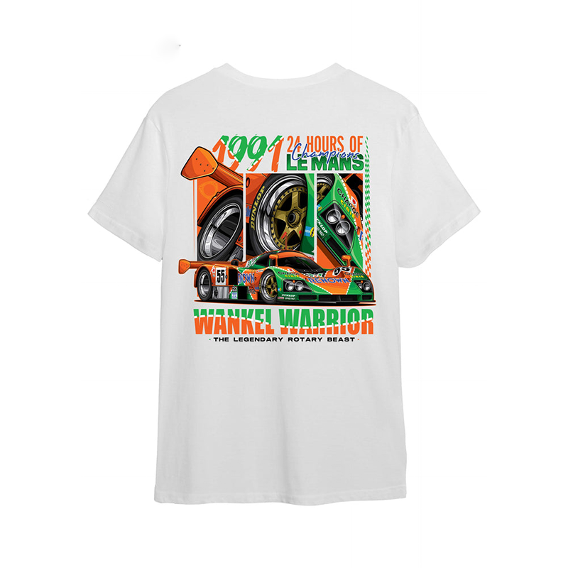 Wankel Warrior Printed Men's Oversized T-shirts - Devcarry