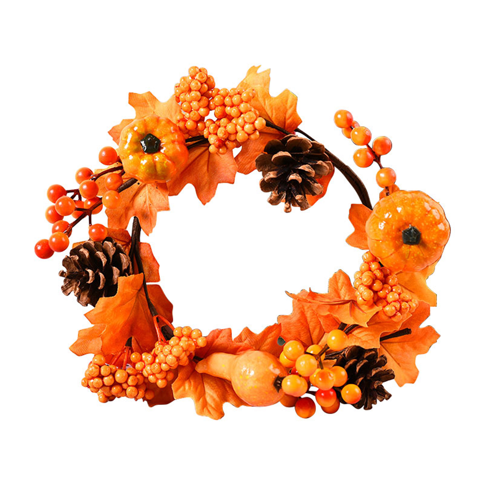 Halloween Artificial Pumpkin Wreath-Pine Cone Wreath Front Door Decoration, 501 Original
Halloween Artificial Pumpkin Wreath-Pine Cone Wreath Front Door Decoration, 501 Original