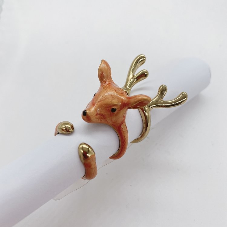 Deer Cute 3 Pcs Ring Set