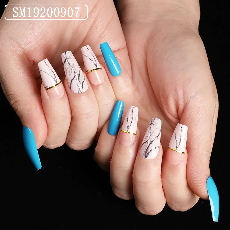 Women's Art Removable Fake Nail Elegant European and American Style Long Ballet Armor Wearable Nail