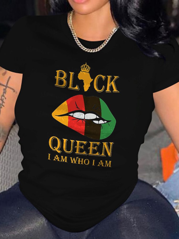 Black Is Queen Short Sleeve T-Shirt