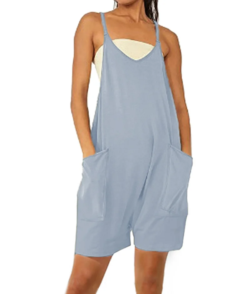 Zipper pocket suspenders jumpsuit overalls socialshop