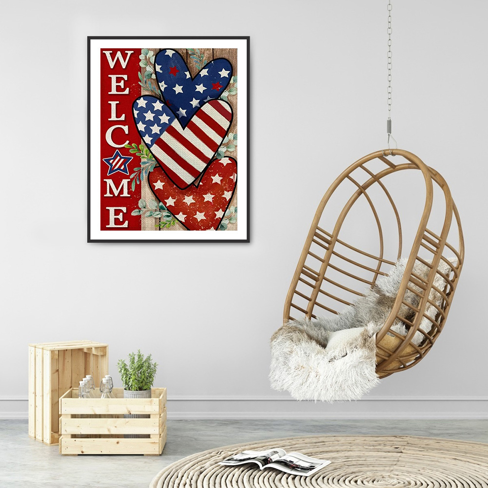(Multi-Size) Flag Love - Round/Square Drill Diamond Painting, Square diamond 40*50cm, 501 Original
(Multi-Size) Flag Love - Round/Square Drill Diamond Painting, Square diamond 40*50cm, 501 Original