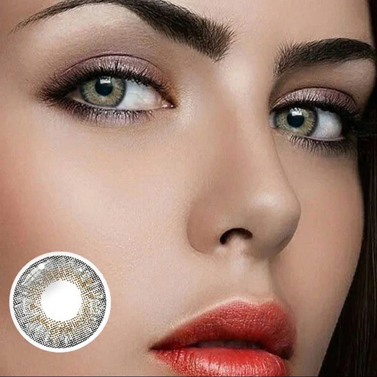 3 Tone Gray Colored Contact Lenses