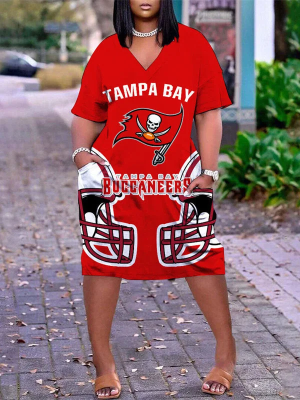 Tampa Bay Buccaneers
Limited Edition V-neck Casual Pocket Dress