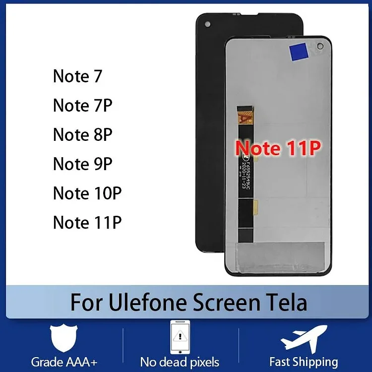 For Ulefone Note 7P 11P Mobile Phone Screen Tela LCD Display Touch Screen Digitizer For Ulefone Note 8P 9P 10P Note 11p Tela LCD