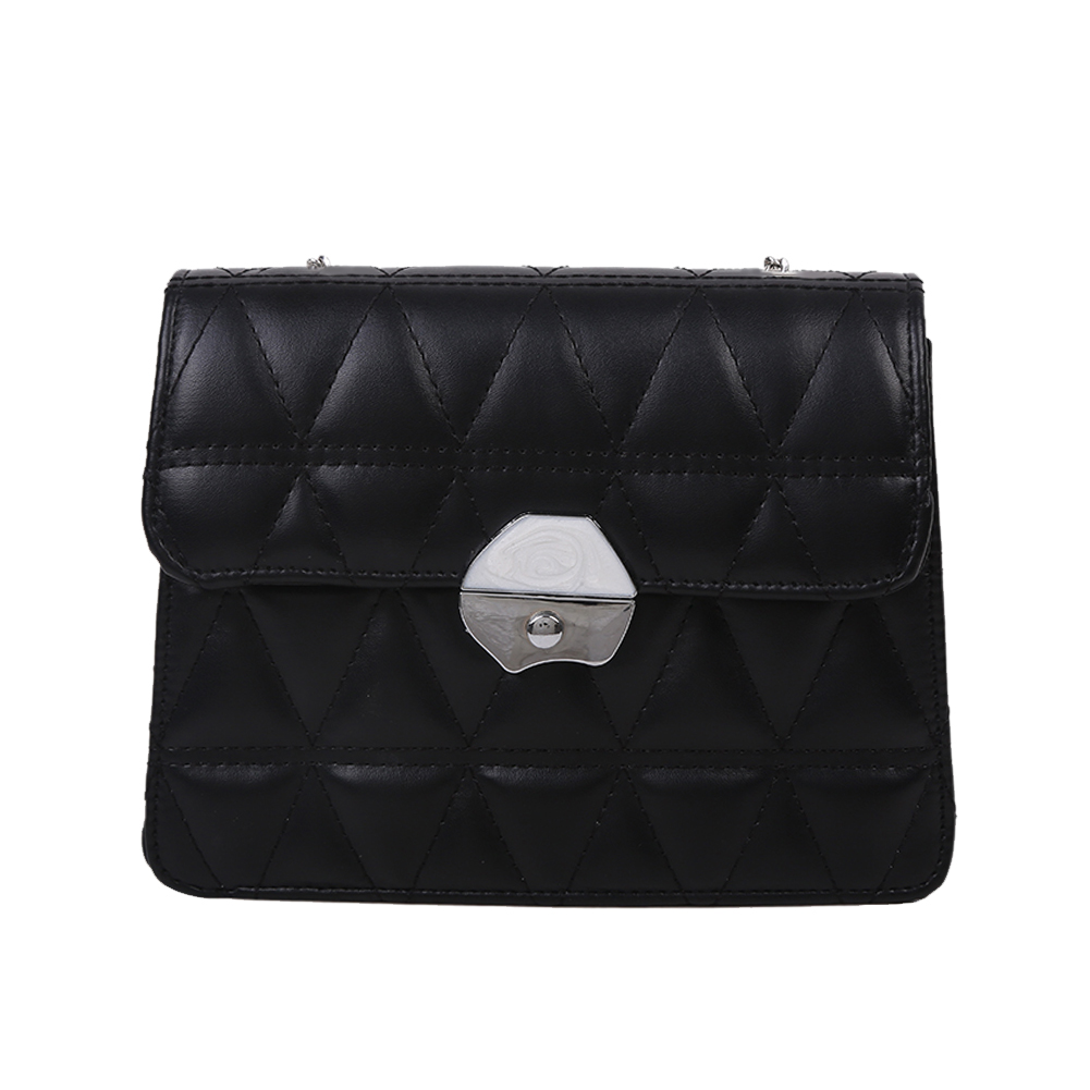 Lattice Pattern Shoulder Bag Women PU Chain Pure Crossbody Handbag, Black, 501 Original
Lattice Pattern Shoulder Bag Women PU Chain Pure Crossbody Handbag, Black, 501 Original