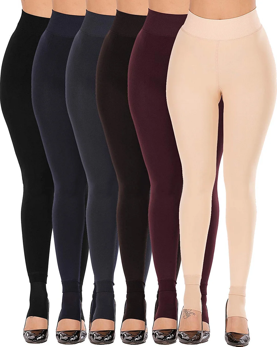 Winter Warm Fleece Lined Leggings for women - Thick Velvet Tights Thermal Pants