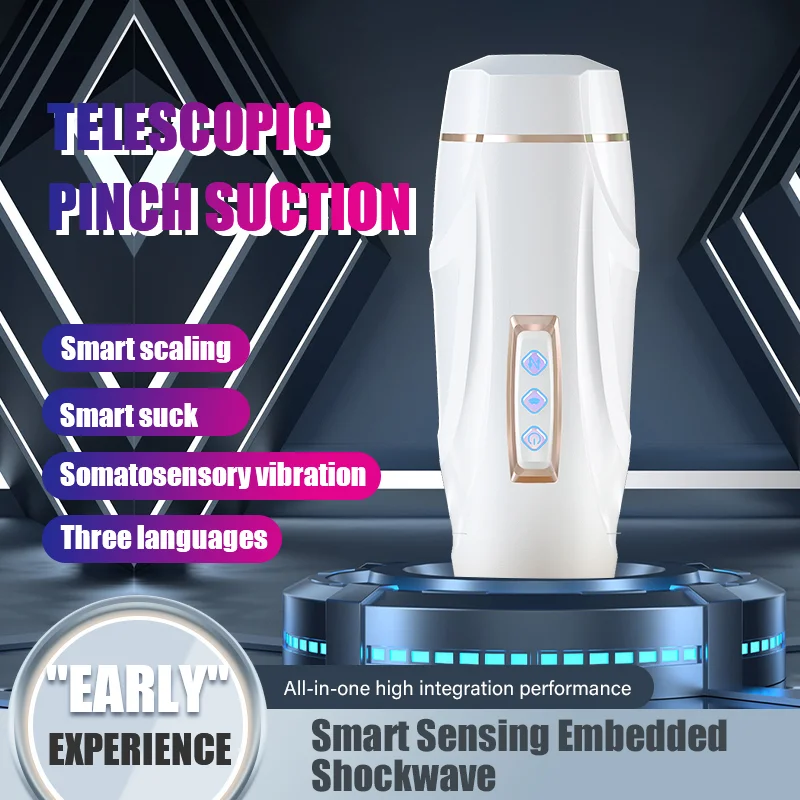 Automatic Telescopic Sucking Male Masturbation Cup Rosetoy Official