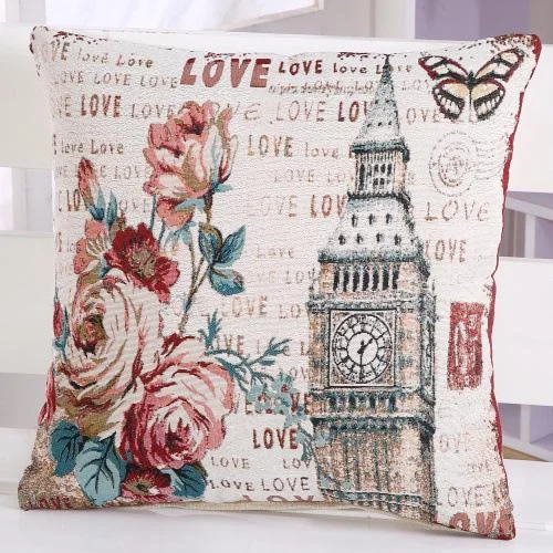 LOVE Printed Floral Pillow Case