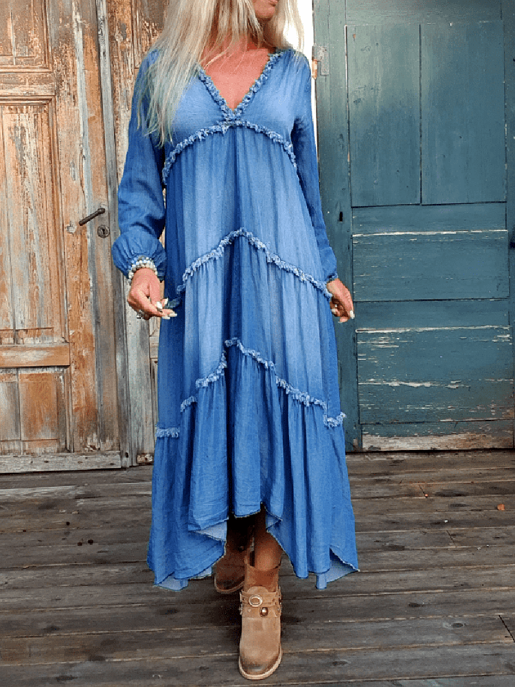 Western Vintage Denim Dress