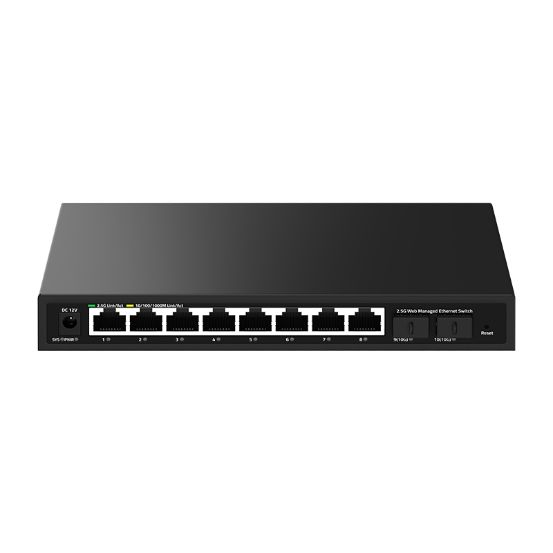 GoodTop 2.5G Web Managed Switch 8 Port 2.5Gb Network Switch with 2