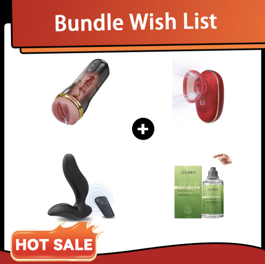 Pocket Pussy + Licking Toy + Prostate Massager Set By Rose Toy