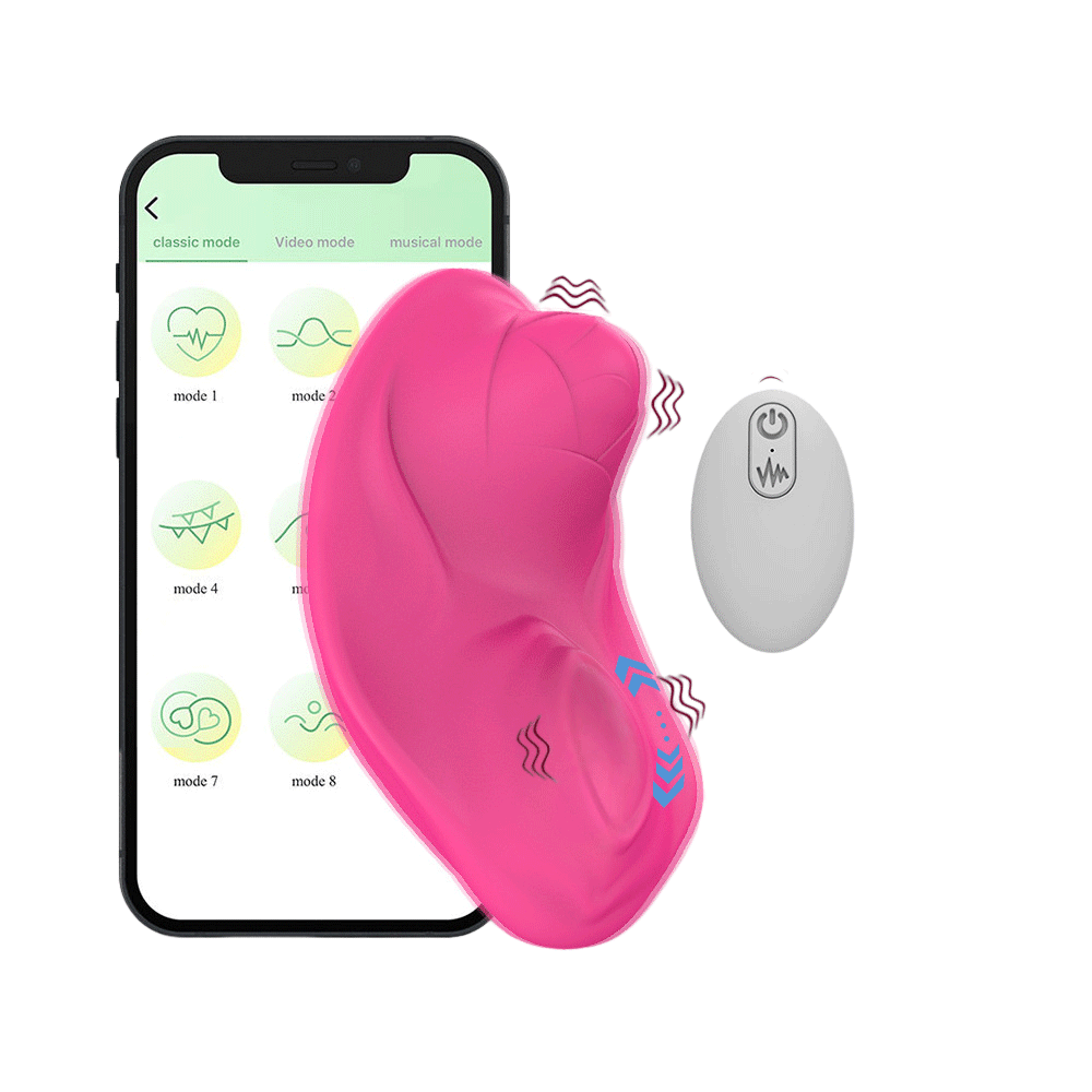 App Remote Control Flower Bud Rolling Ball Panty Vibrator
