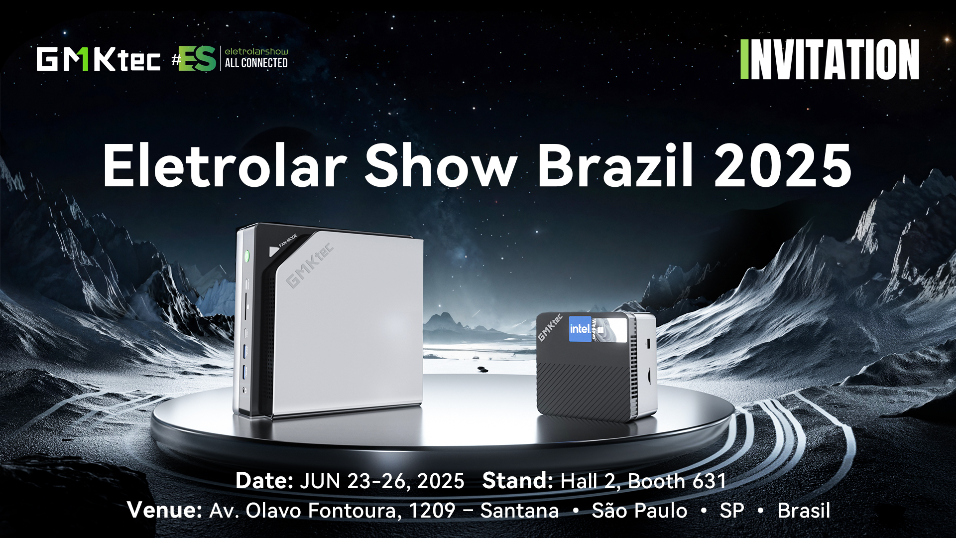 🌍 GMKtec has officially landed at Eletrolar Show Brazil 2025!