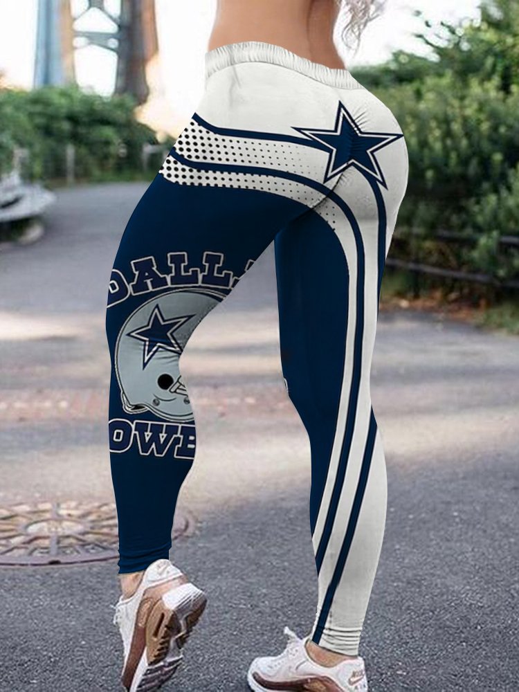 Dallas Cowboys High Waist Push Up Printed Leggings