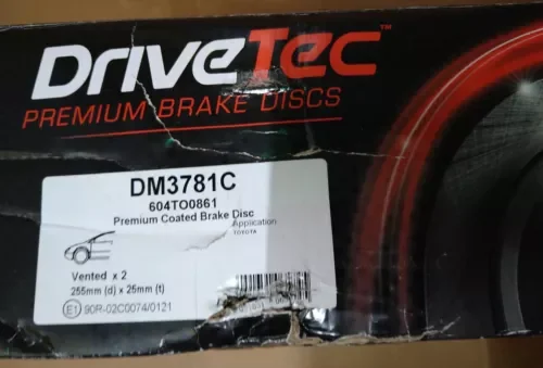 Dronehint Drive Tec DM3781 X2 Front Brake Discs Pair. Parts