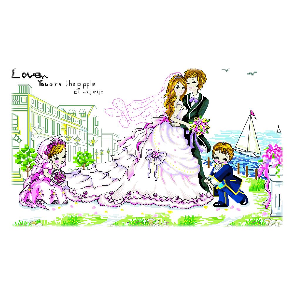 Happy Forever - 11CT Stamped Cross Stitch - 78*49cm (Big Size), 501 Original
Happy Forever - 11CT Stamped Cross Stitch - 78*49cm (Big Size), 501 Original