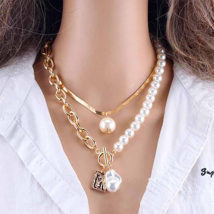 Fashionable Simple Pearl Necklace