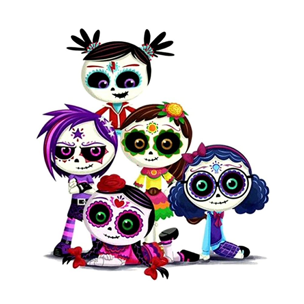 40*40CM - Round Drill Diamond Painting - Halloween Girls, 501 Original 
40*40CM - Round Drill Diamond Painting - Halloween Girls, 501 Original