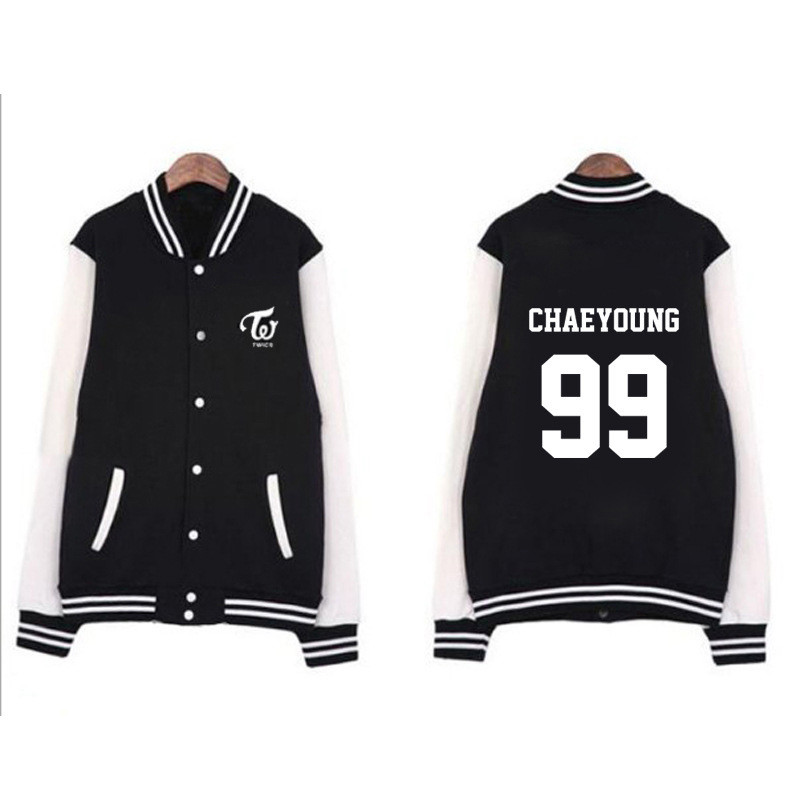 Kpop TWICE CHAE YOUNG 99 Girls Cotton Short Sleeve Baseball Suit