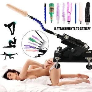 Vibrator Dildo Sex Machine Electric Vagina Massager Automatic Masturbating  Gun