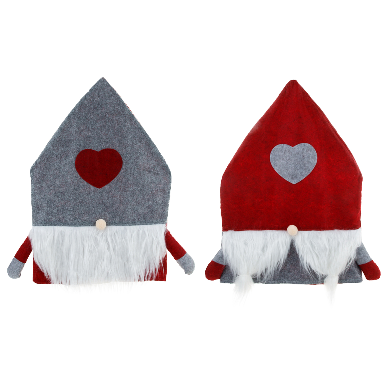 Christmas Chair Covers Plush Gnome Santa Love Heart Pointed Hat Back Cover, Red, 501 Original
Christmas Chair Covers Plush Gnome Santa Love Heart Pointed Hat Back Cover, Red, 501 Original