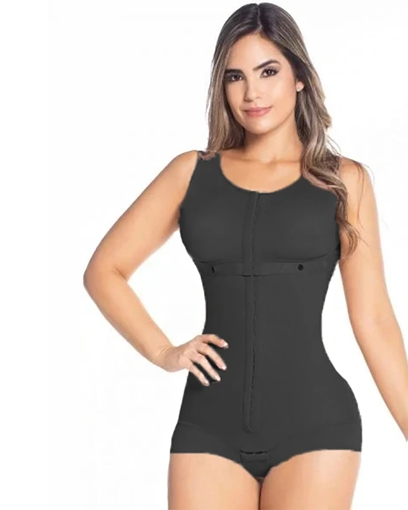 Shapewear For Women Hook And Eye Closure Breast Support Tummy Control Triangle Bodysuit Bodyshaper