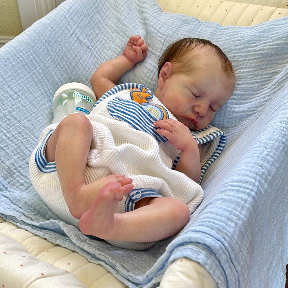 "Heartbeat" 20'' Reborn Sleeping Weighted Newborn Baby Boy Doll Antony ...