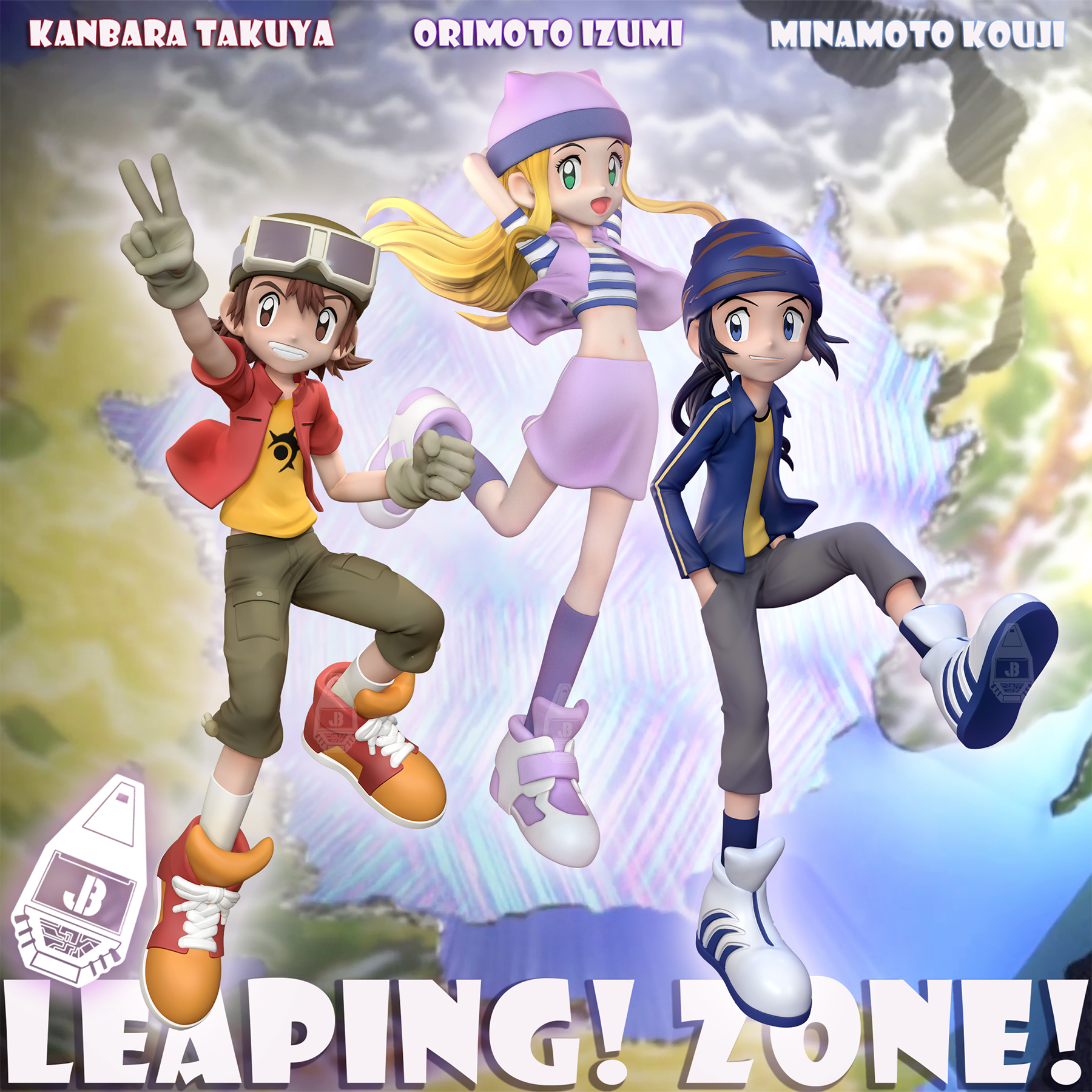 JB Studio - Takuya Kanbara X Koji Minamoto X Zoe Orimoto Digimon-