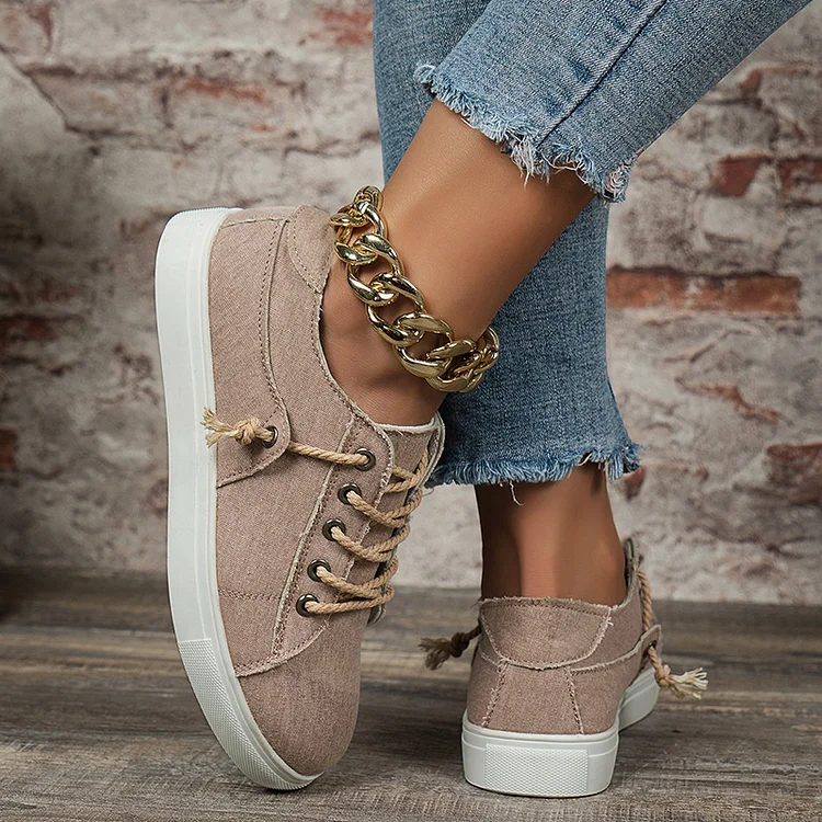 Casual Cross Strap Solid Color Canvas Shoes
