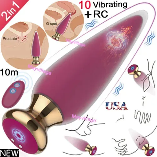 pornhint Pornhint Vibrating Anal Butt Plug Dildo Prostate Massager Vibrator Sex Toys for Men Women