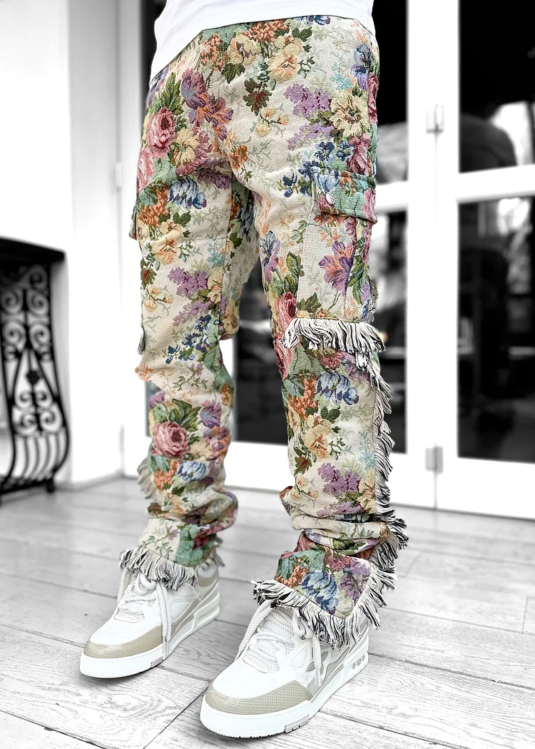Flowers Tapestry Pants