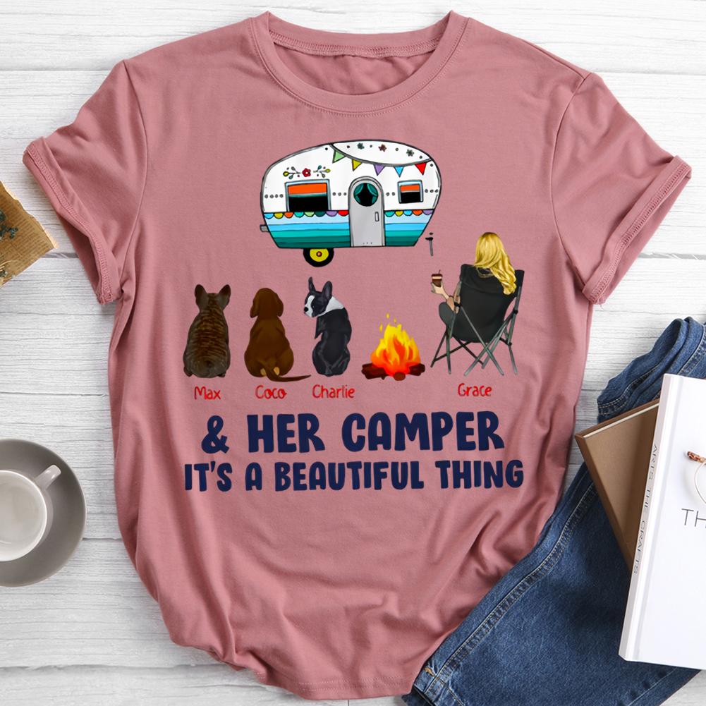 her camper it's a beautiful thing Round Neck T-shirt-0021989-Guru-buzz