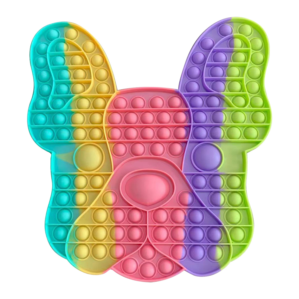 French Bulldog Rainbow Silicone Push Bubble Fingertip Stress Reliever Toys, 501 Original
French Bulldog Rainbow Silicone Push Bubble Fingertip Stress Reliever Toys, 501 Original