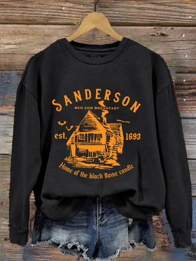 Women's Sanderson Witch Museum Halloween Casual Sweatshirt