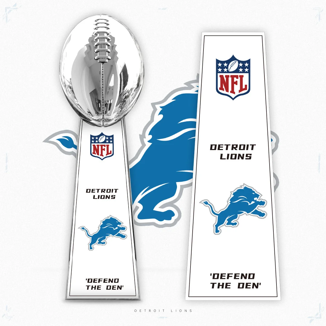 [NFL]Detroit Lions Vince Lombardi Super Bowl Championship Trophy Resin Version